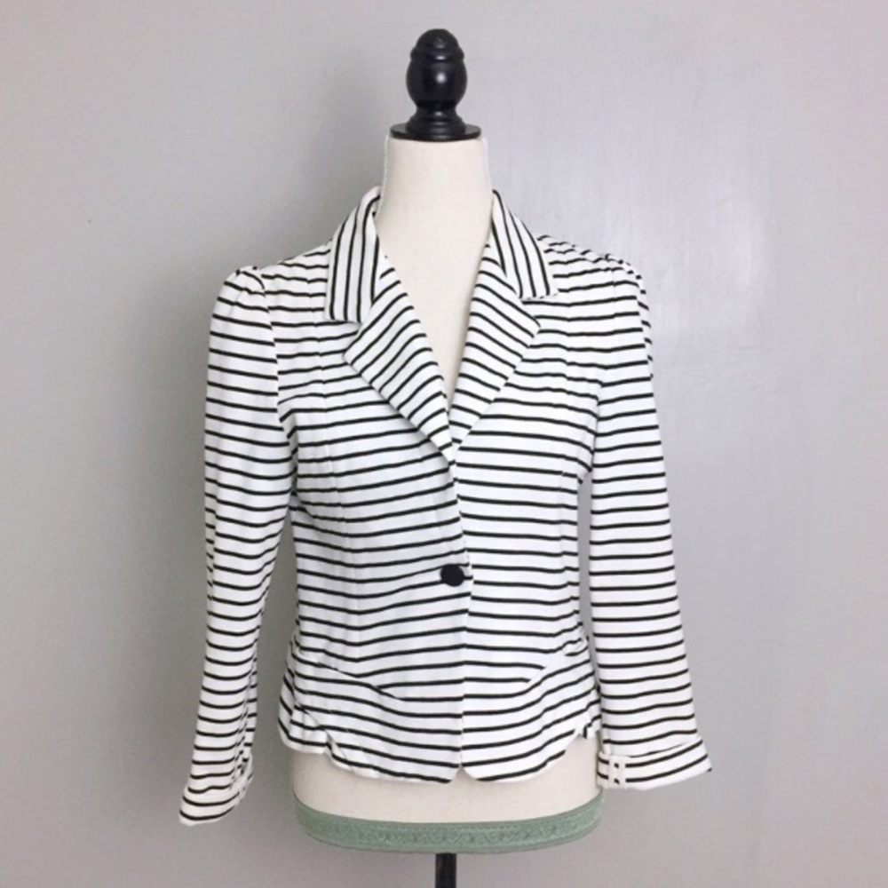 Anthropologie Striped Spinnaker Blazer